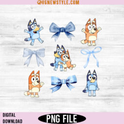 Bluey Coquette Bows Png