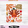 Boho Floral Turkey Png