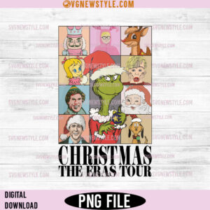 Christmas The Eras Tour Png, Taylor Swift Holiday Designs, Instant Download