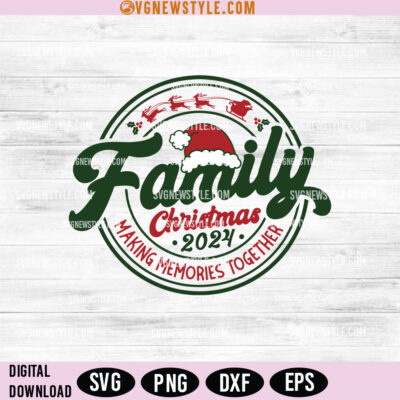 Family Christmas 2024 SVG