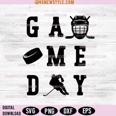 Game Day Hockey Vibes SVG