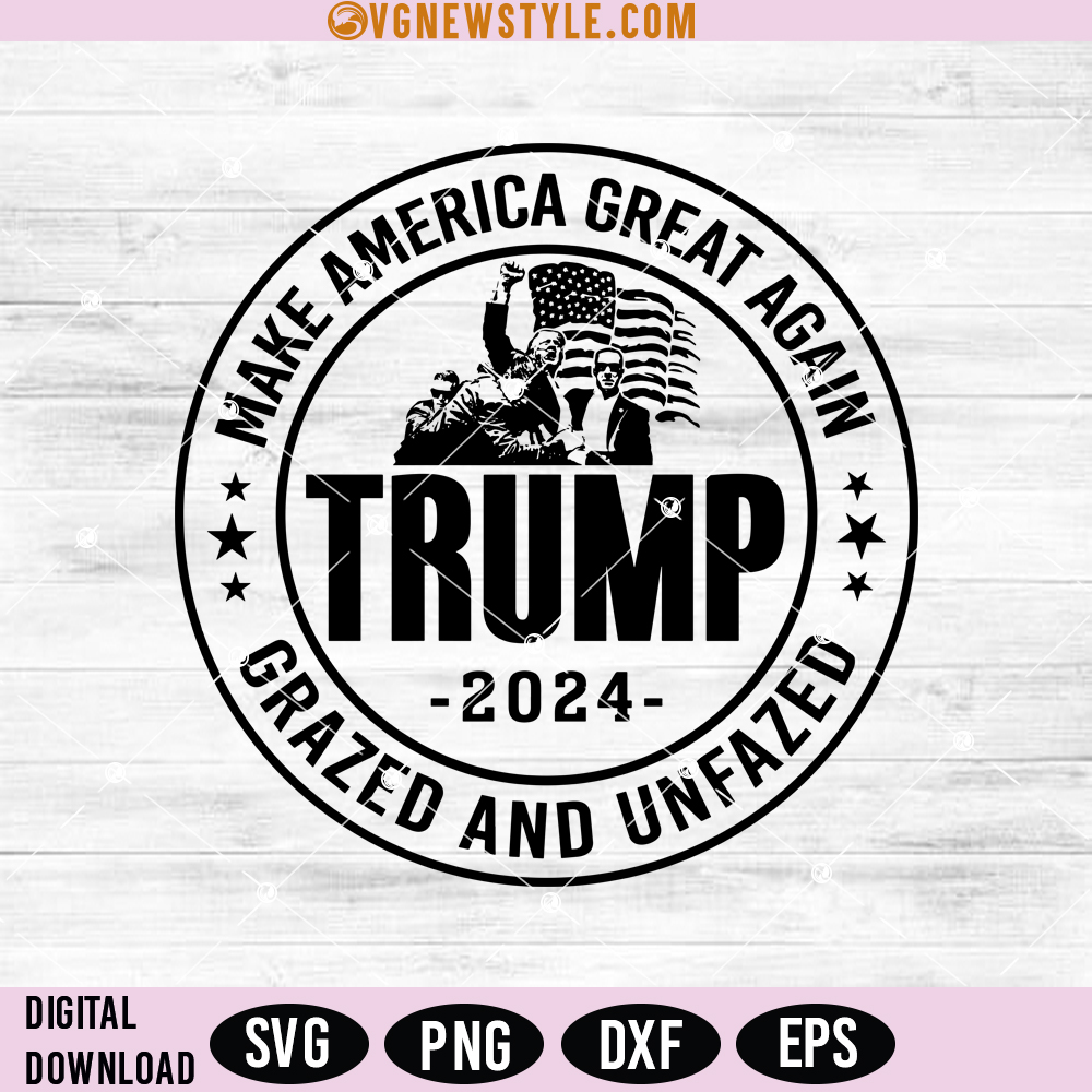 Pro-Trump 2024 SVG, Pro-Trump Election Digital Download for Cricut & Crafts 1 Pro-Trump 2024 SVG