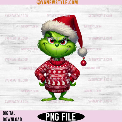 Grinch Christmas shirt PNG