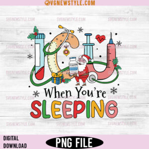 ICU Nurse Christmas Png, Healthcare Worker Holiday Design