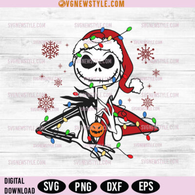 Jack Skellington and Santa Claus SVG