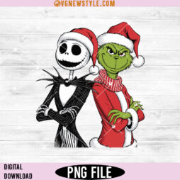 Jack Skellington and Grinch Christmas Png