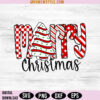 Merry Christmas Hand Drawn Christmas SVG