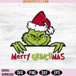 Merry Grinchmas Sign Cut File Svg