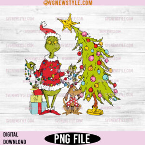 Grinchmas Holiday Png, Merry Christmas Png, Perfect for Holiday Designs