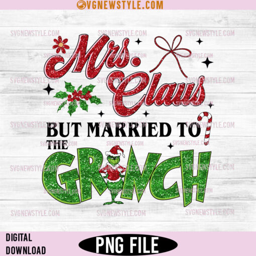 Mrs Claus But Married To The Grinch Png