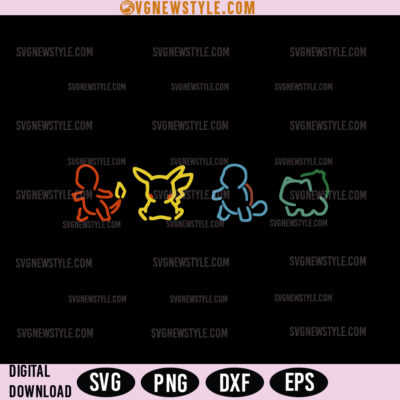 Pokemon outline Svg