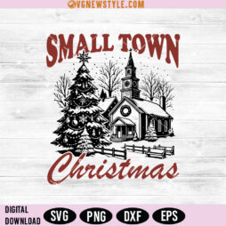 Small town Christmas Svg Files