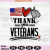 Thank You Veterans Day SVG