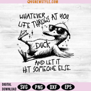 Funny Duck Snarky Svg