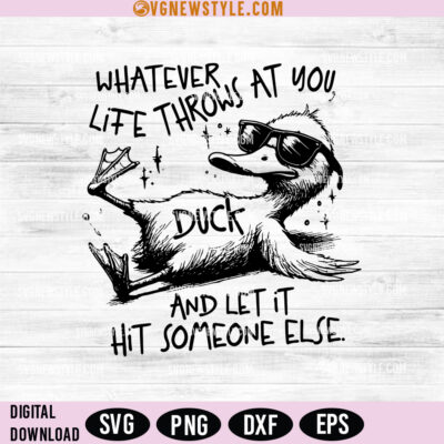 Funny Duck Snarky Svg