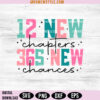 12 New Chapters 365 New Chances Svg