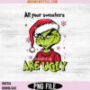 Grinch Ugly Sweater PNG