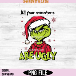 Grinch Ugly Sweater PNG