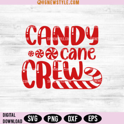 Candy Cane Crew SVG