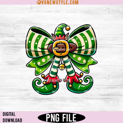 Christmas Coquette Elf bow Png - Adorable Christmas Design for Shirts & Gifts 4 Christmas Coquette Elf bow Png