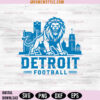 Detroit football SVG designs