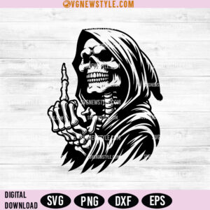 Grim Reaper Clipart SVG, Png - Perfect for Spooky DIY Projects
