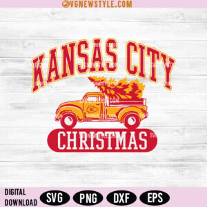 KC Christmas Truck Svg, Small Town Christmas Svg &ndash; Perfect for Holiday Crafts