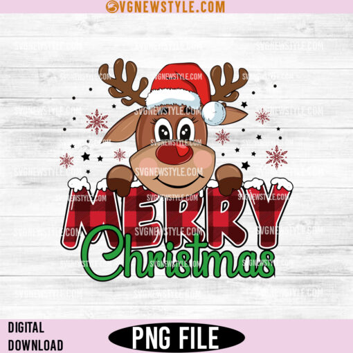 Merry Christmas Reindeer Printable Png