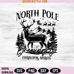 North Pole Brewing Co Christmas Spirits Svg