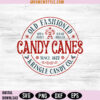 Olde Fashioned Candy Canes Svg