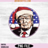 President Donald Trump Santa Hat PNG