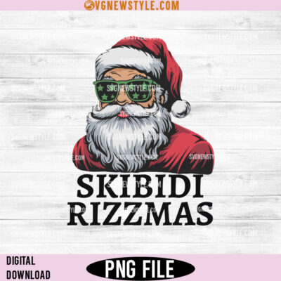 Skibidi Rizzmas Christmas PNG