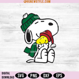 Snoopy and Woodstock Christmas SVG Png