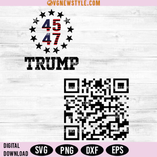 QR Code Trump is Dancing SVG