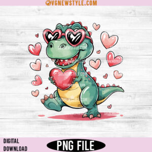 Valentines Day T-Rex Png