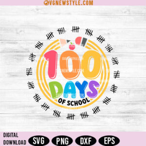 100 Days of School Cricut Svg