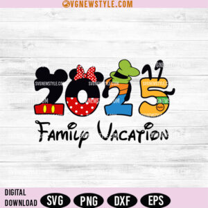 2025 Family Vacation Shirt SVG