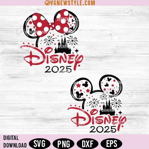 2025 Vacation Castle Mouse SVG Files – Create Disney-Inspired Vacation Projects 1 2025 Vacation Castle Mouse SVG Files