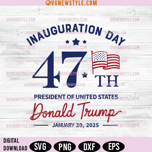 47th US President Inauguration Svg – Ideal for Cricut & Silhouette 1 47th US President Inauguration Svg