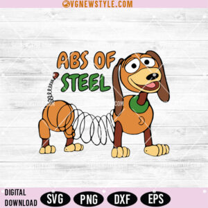ABS Of Steel Slinky Dog Svg