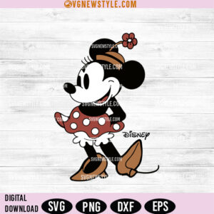 Disney Classic Minnie Mouse Pose Svg &ndash; Perfect for Cricut & Craft Projects
