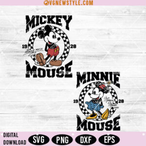 Disney Couple Mickey Minnie Mouse Svg
