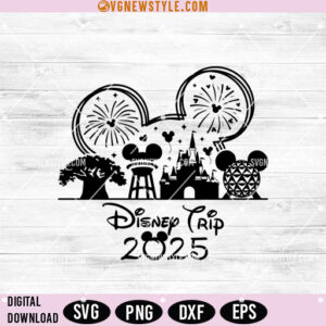 Family Trip 2025 Disney SVG