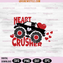 Heart Crusher truck SVG