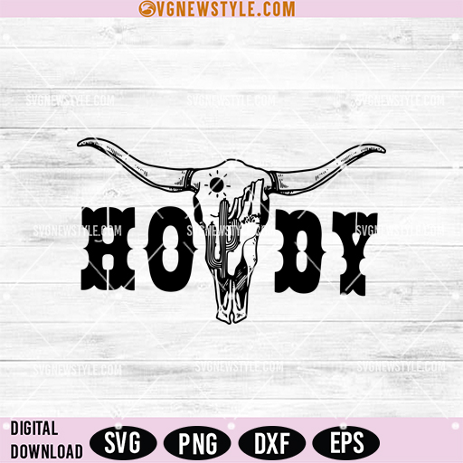 Howdy Shirt Svg, Country Western SVG for Cricut & Silhouette 1 Howdy Shirt Svg