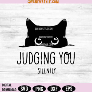 Judging You Cat SVG