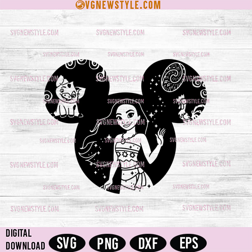 Disney Moana SVG Png, Moana Princess Cricut SVG, Instant Digital Download 1 Disney Moana SVG Png