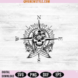 Pirate Compass Svg File