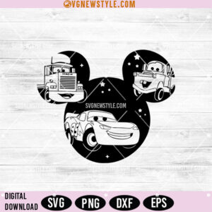 Disney Cars SVG, Family Vacaiton Svg Png for Cricut & Silhouette