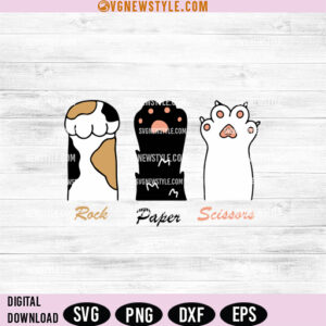 Funny Cat Paw Svg